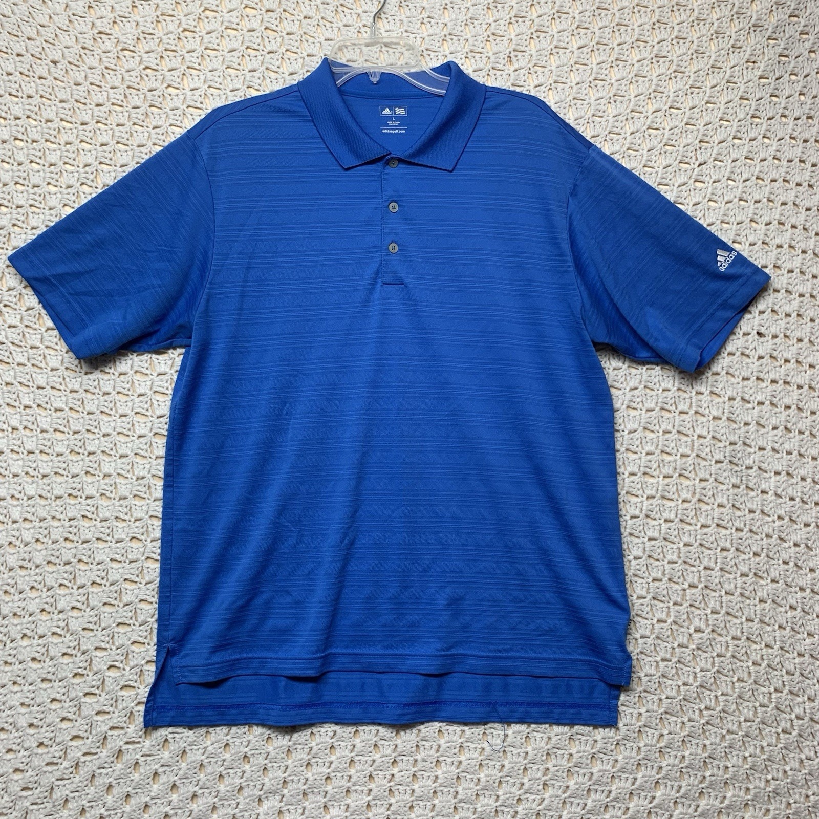 Nwt Adidas Primegreen Golf Polo Shirt Mens Size L Navy Blue Short Sleeve